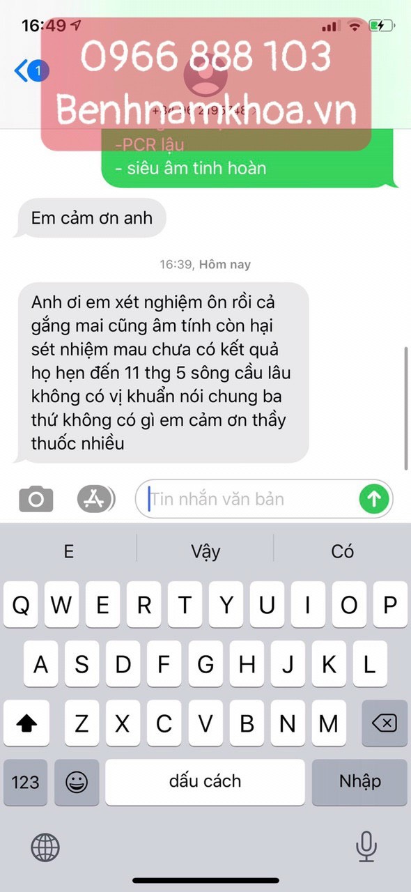 Khách hàng phản hồi.