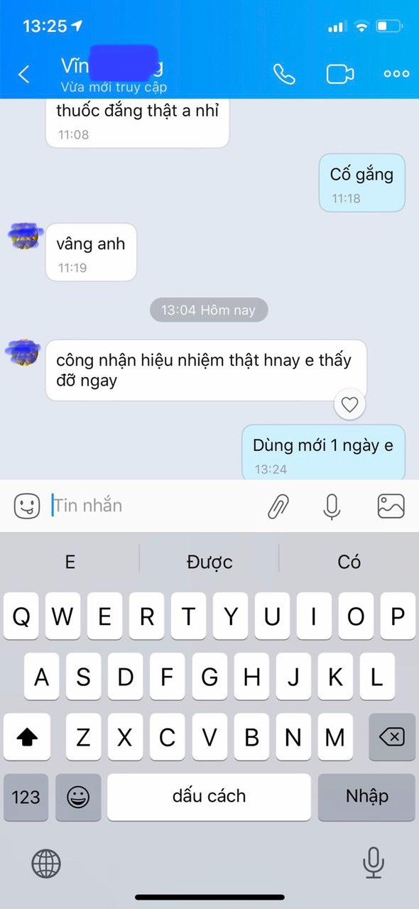 Khách hàng phản hồi.