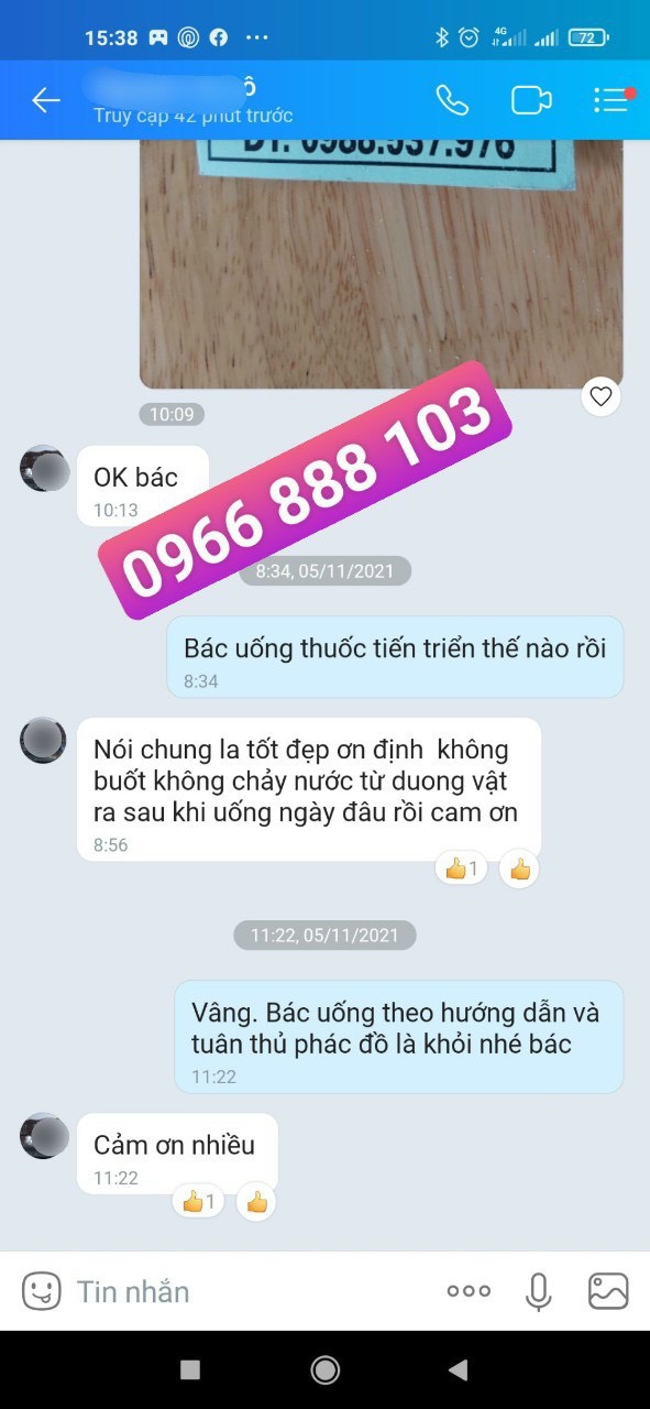 Khách hàng phản hồi.