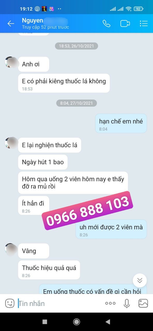 Khách hàng phản hồi.