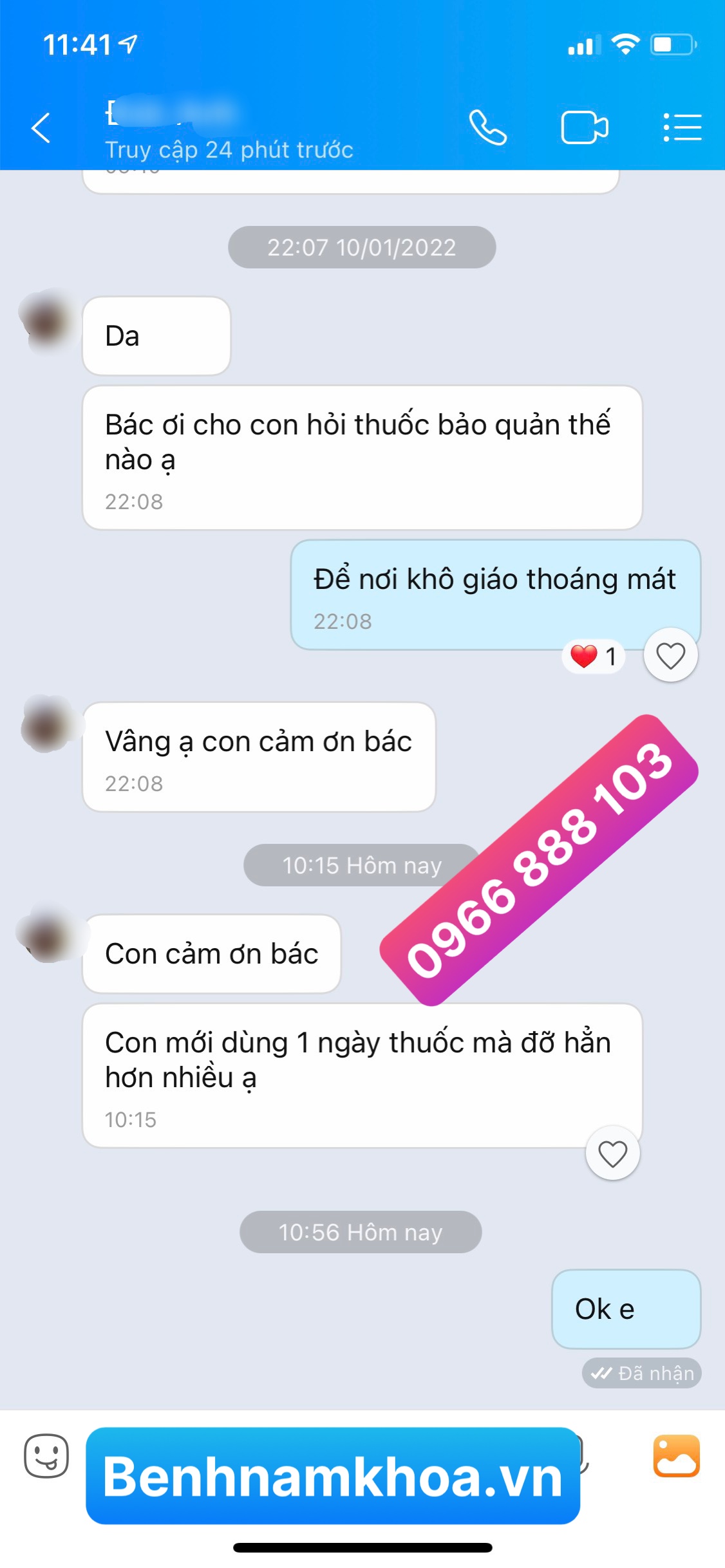 Khách hàng phản hồi.